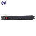 19 inch 1.5U alluminum black pdu Australia type socket pdu power distribution unit with switch